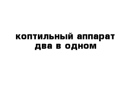 коптильный аппарат два в одном